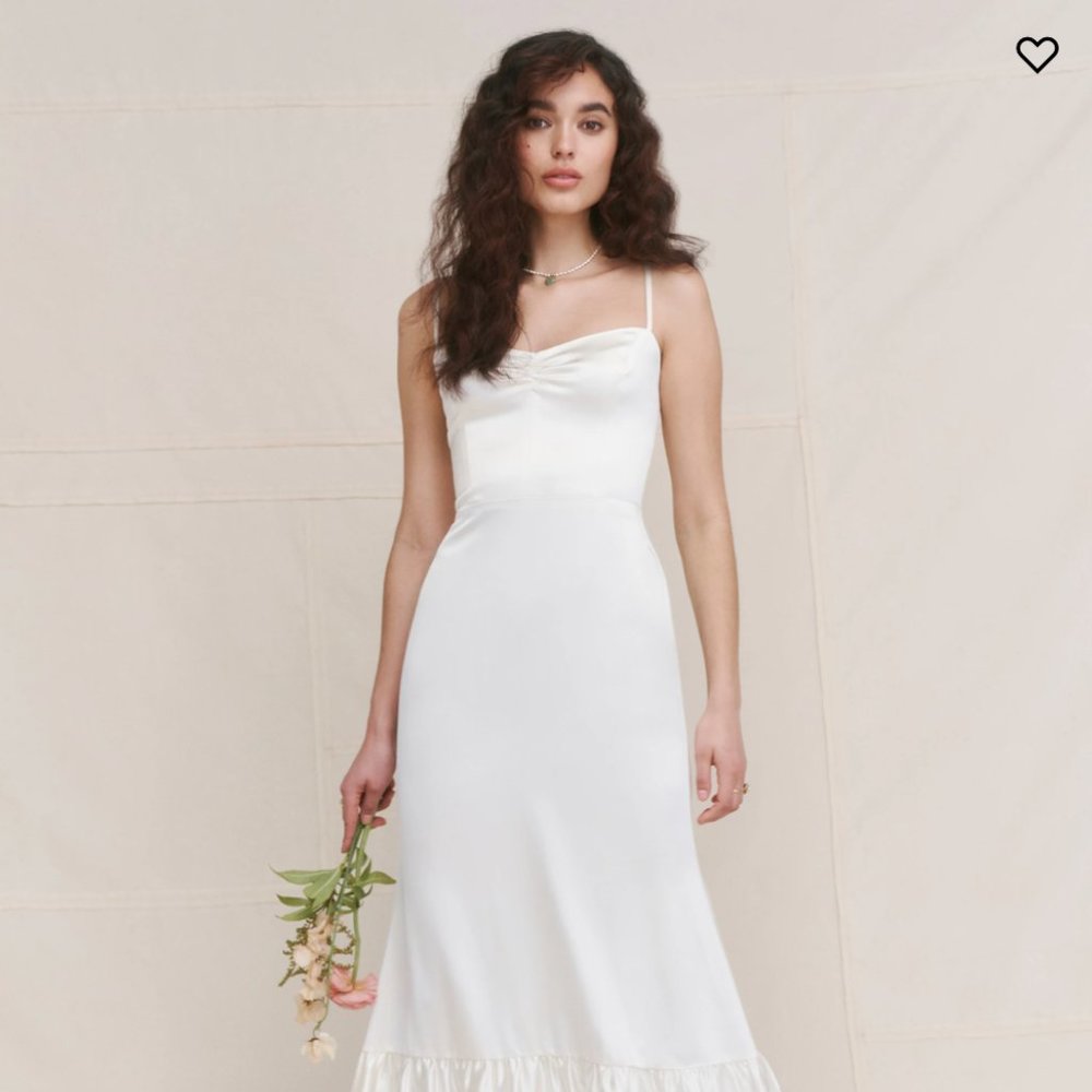 NWT Reformation Venetia Dress – Ivory